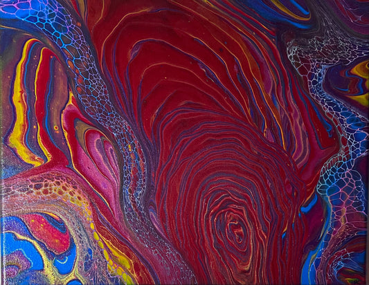 11x14 Abstract Fluid Artistry